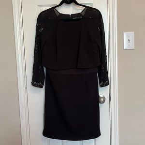 Karen Millen Black Jeweled Sleeve Dress